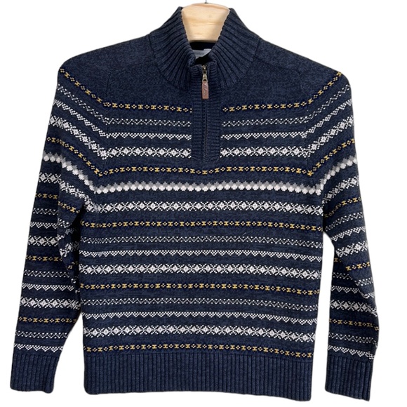 WindRiver Men’s 1/4 zip argyle knit sweater size large - Picture 1 of 8